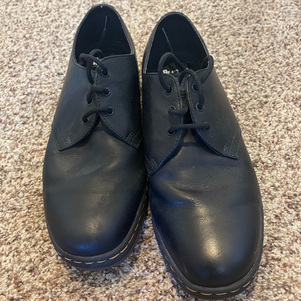 Dr. Martens Cavendish Black Leather Shoes | Men’s Size 10